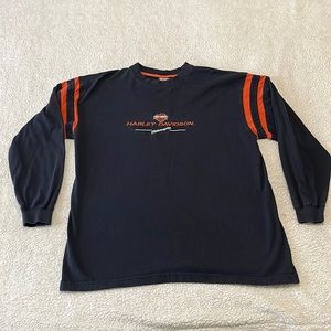 Vintage Harley Davidson Motorcycles Long Sleeve Shirt Mens XL Pennsylvania